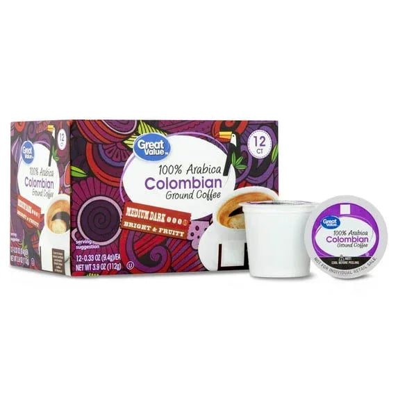 Great Value Blueberry Coffee Pods, 12 Count