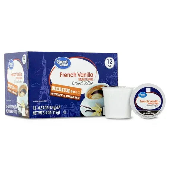 Great Value Espresso, Dark Roast Coffee Pods, 12 Count - USA MEGA SHOP