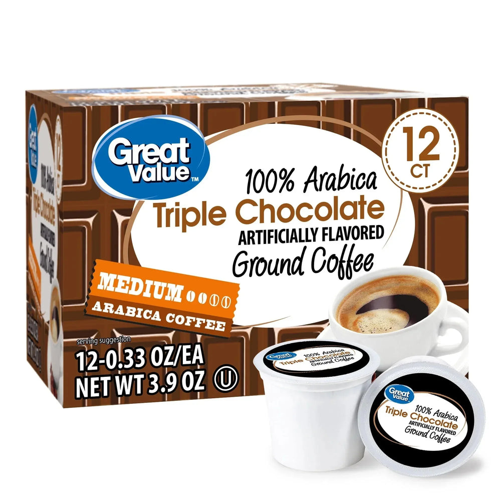 Great Value Espresso, Dark Roast Coffee Pods, 12 Count - USA MEGA SHOP