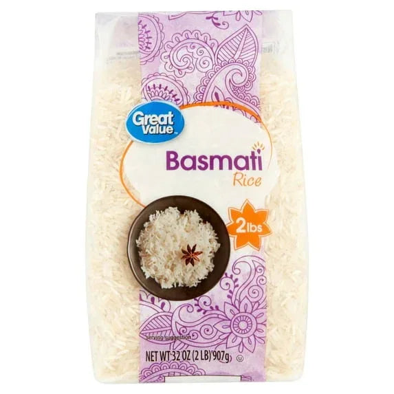 Great Value Basmati Rice, 2 lb - USA MEGA SHOP