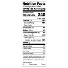 Caramel Mountain trail mix nutrition facts panel