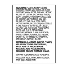 Caramel Mountain trail mix ingredients panel
