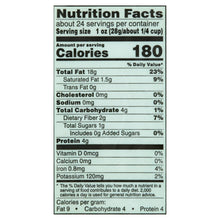 Nutrition facts label for chopped walnuts, 1 oz serving size
