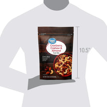 Trail mix bag shown for size on a gray T-shirt silhouette
