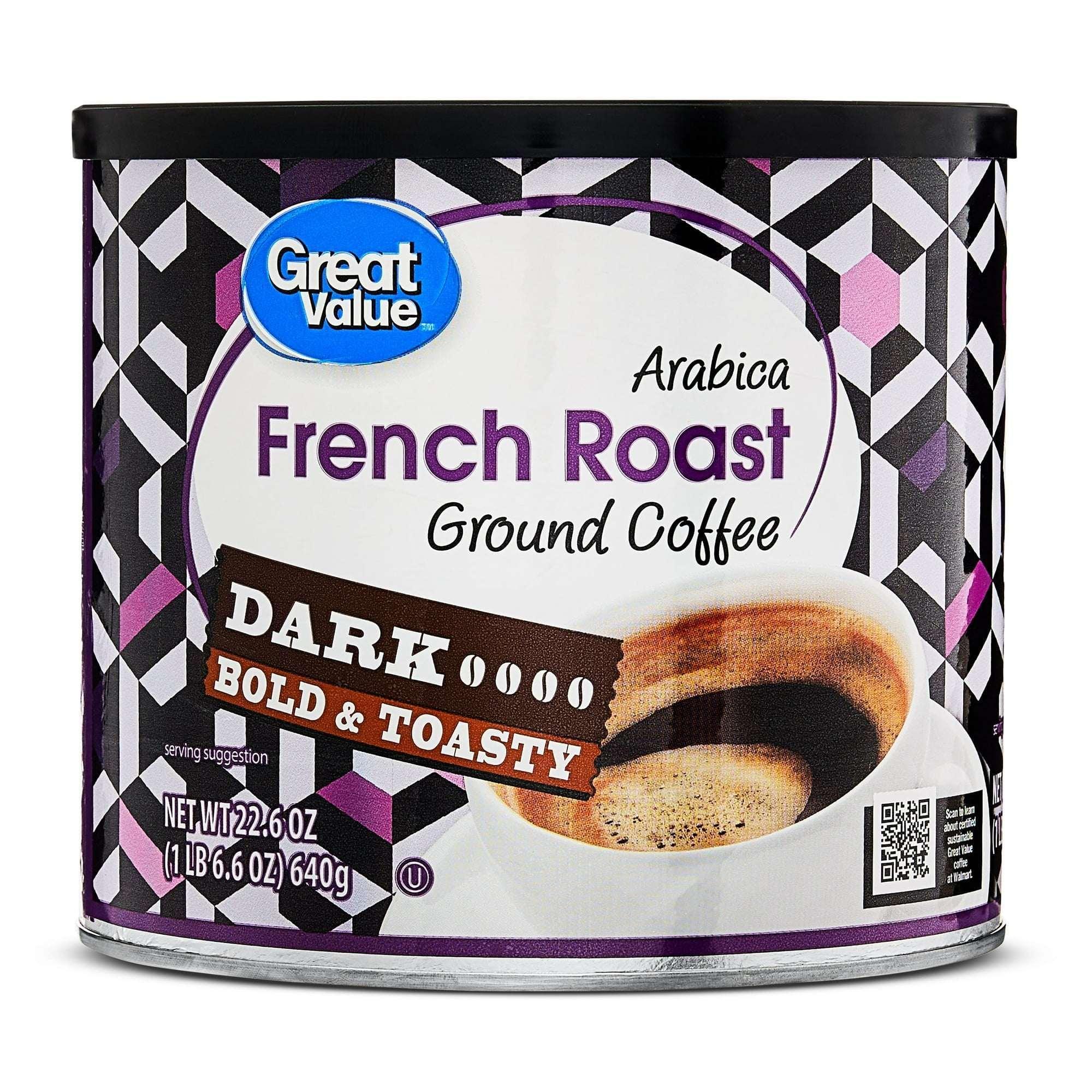 Great Value Decaf Classic Medium Roast Ground Coffee, 25.9 oz