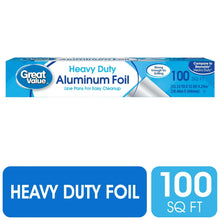 Heavy-duty aluminum foil roll, 100 sq ft