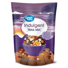 Indulgent trail mix pouch with nuts, raisins, and chips, Great Value