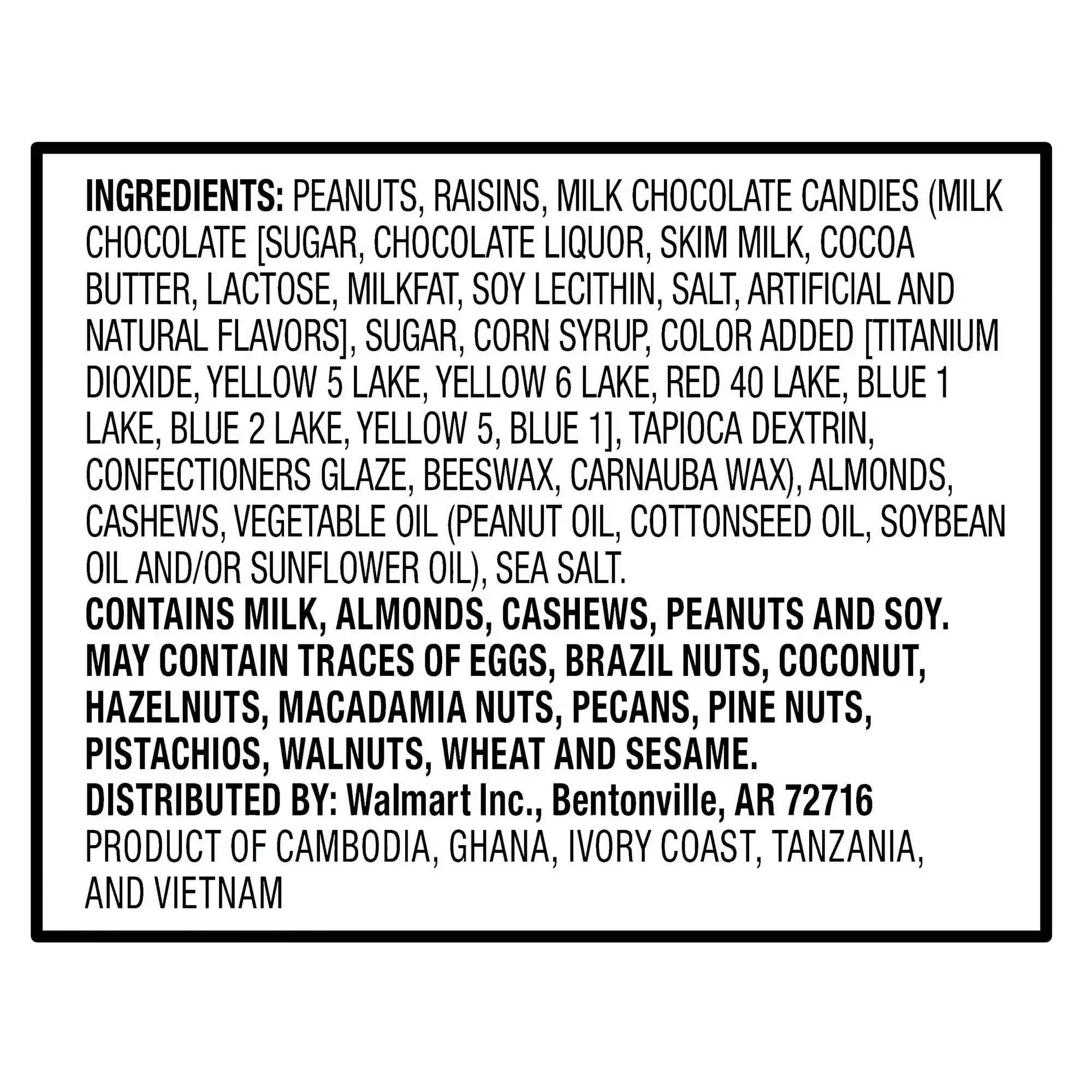 Great Value Mountain Trail Mix, 1.75 oz, 8 Count