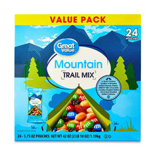 Mountain Trail Mix value pack with 24 pouches on the front package design.