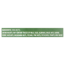 Walnut halves & pieces ingredients list panel