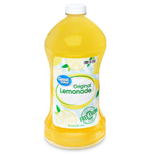 Great Value original lemonade bottle, 96 fl oz, yellow drink with white cap