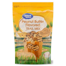 Great Value peanut butter flavored trail mix bag, 26 oz, front view