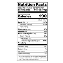 Nutrition Facts label for trail mix, 190 calories per serving
