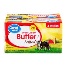 Salted sweet cream butter twin pack carton, 4 sticks total, 16 oz