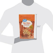 Tex Mex trail mix pouch shown on white T-shirt