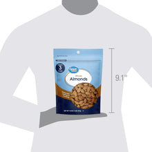 Whole almonds pouch, blue bag with Great Value logo and almonds photo