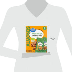 Great Value Whole Natural Almonds, 1 oz, 8 Count