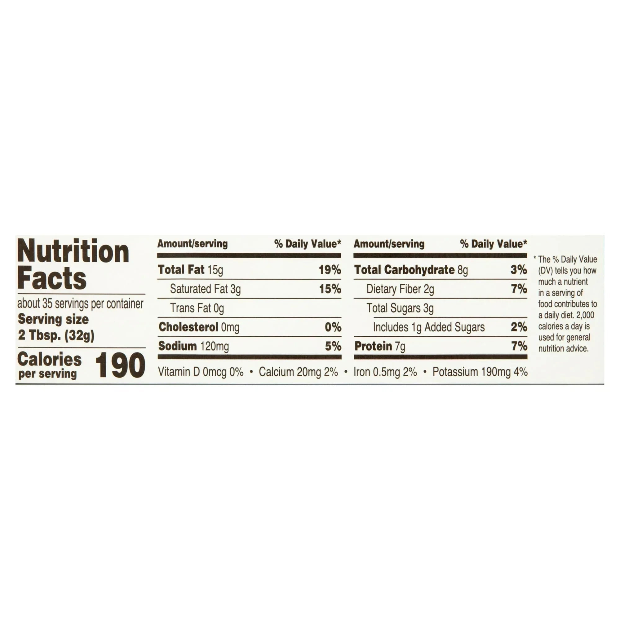 Great Value No Stir Creamy Natural Peanut Butter Spread, 40 oz