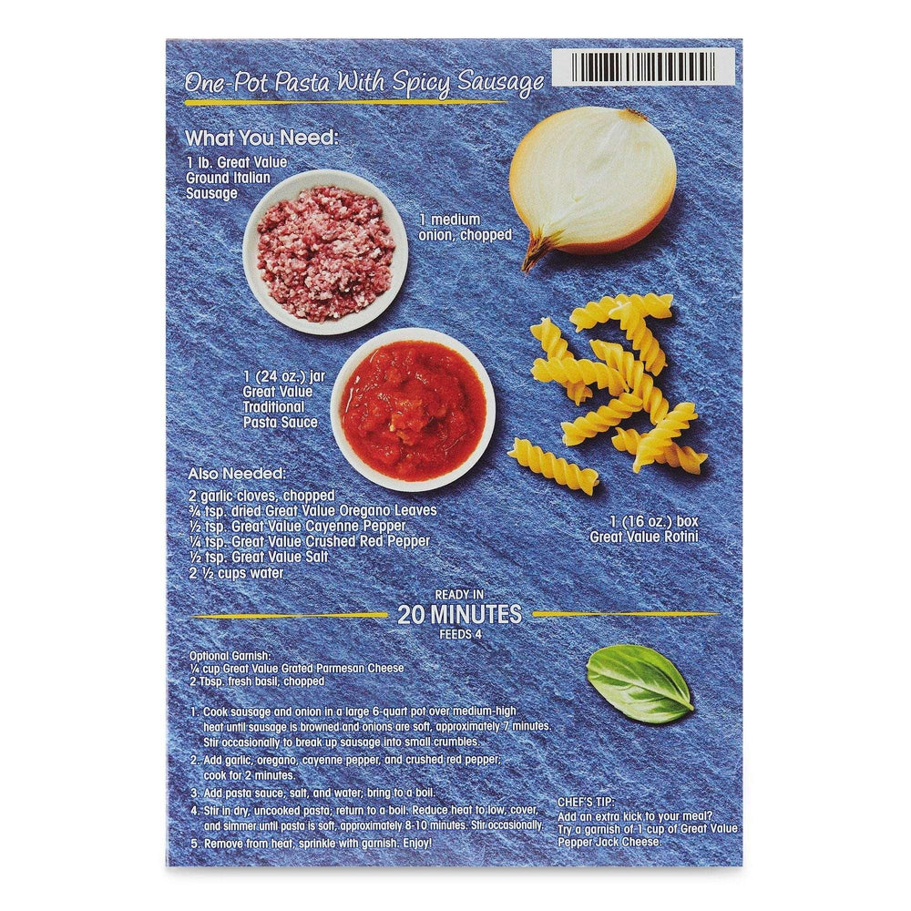 Great Value Rotini, 16 oz - USA MEGA SHOP
