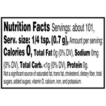 Nutrition Facts panel for salt-free garlic & herb seasoning blend