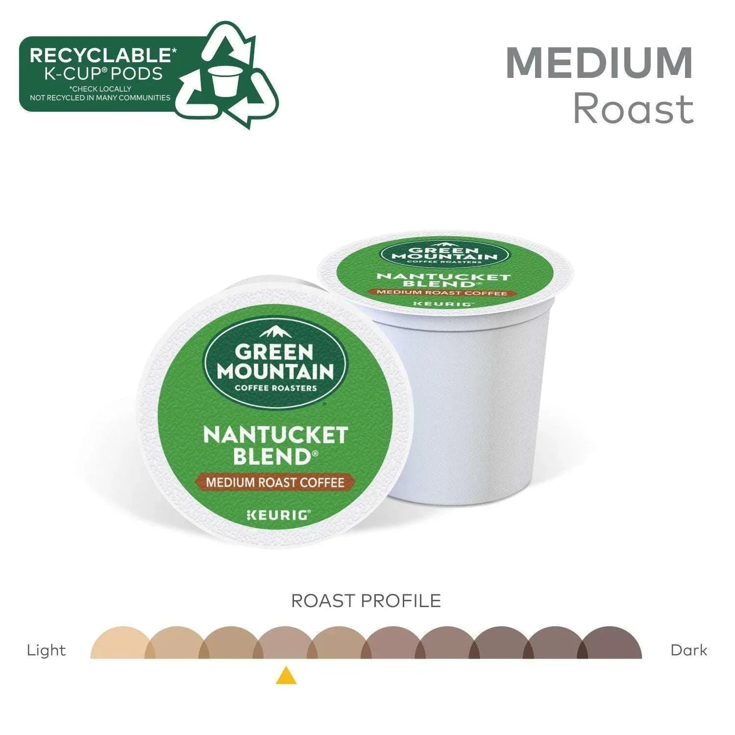Green Mountain Coffee Roasters Medium Roast K-Cup, Nantucket Blend, 80 ct. - USA MEGA SHOP
