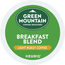 Green Mountain Breakfast Blend light roast coffee pod lid label