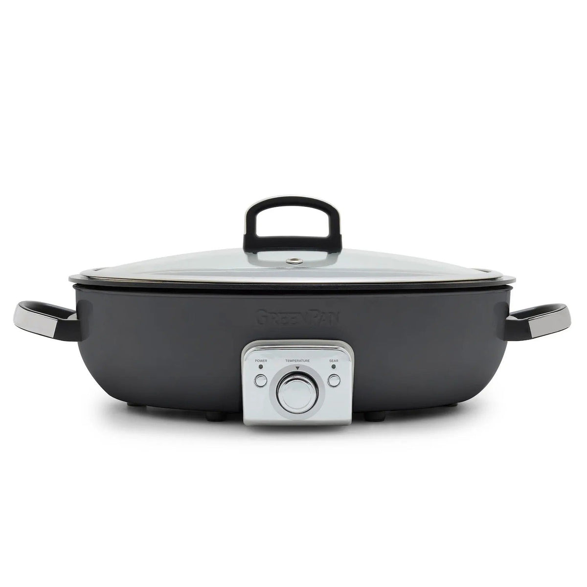 GreenPan Elite Ceramic Nonstick Oval Electric Skillet, 5.5 qt.