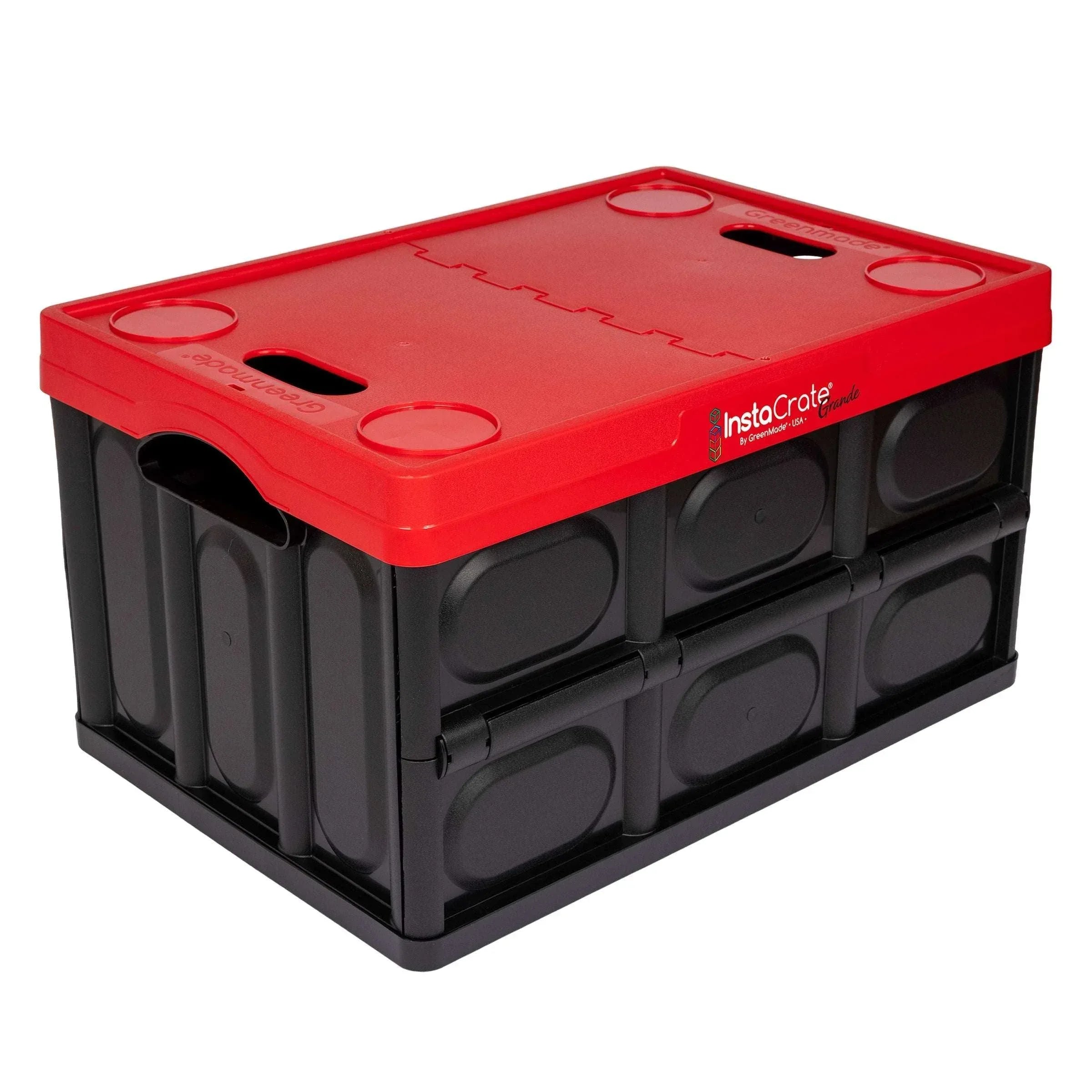 Greenmade InstaCrate Grande 16 Gallon Collapsible Storage Crate with Lid, 2-pack - USA MEGA SHOP
