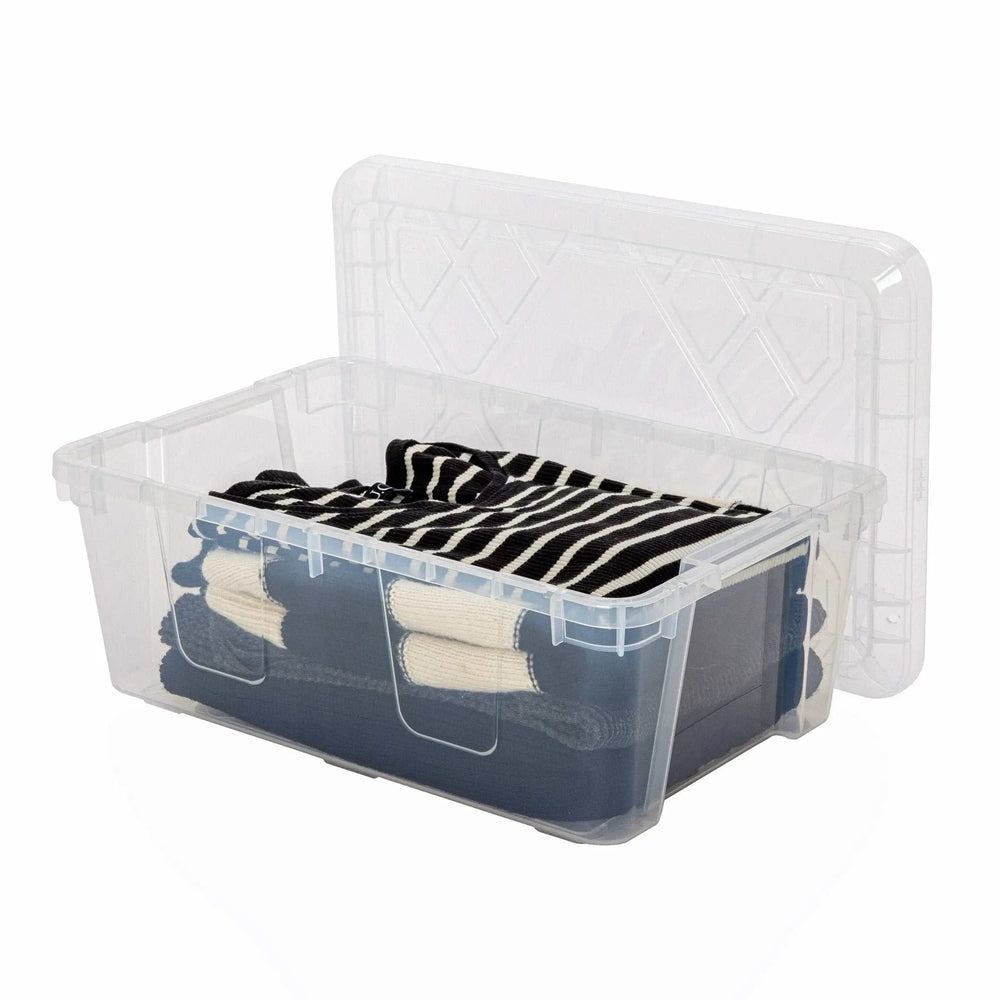 Greenmade InstaView 13 Quart Clear Plastic Stackable Storage Bins, 8-pack - USA MEGA SHOP