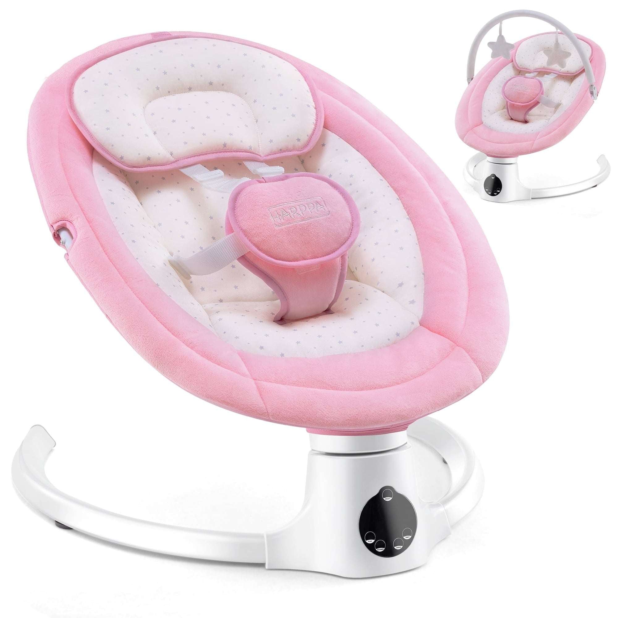 HARPPA Baby Swing for Infants with Remote Control, 5 Sway Speed, 10 Lullabies