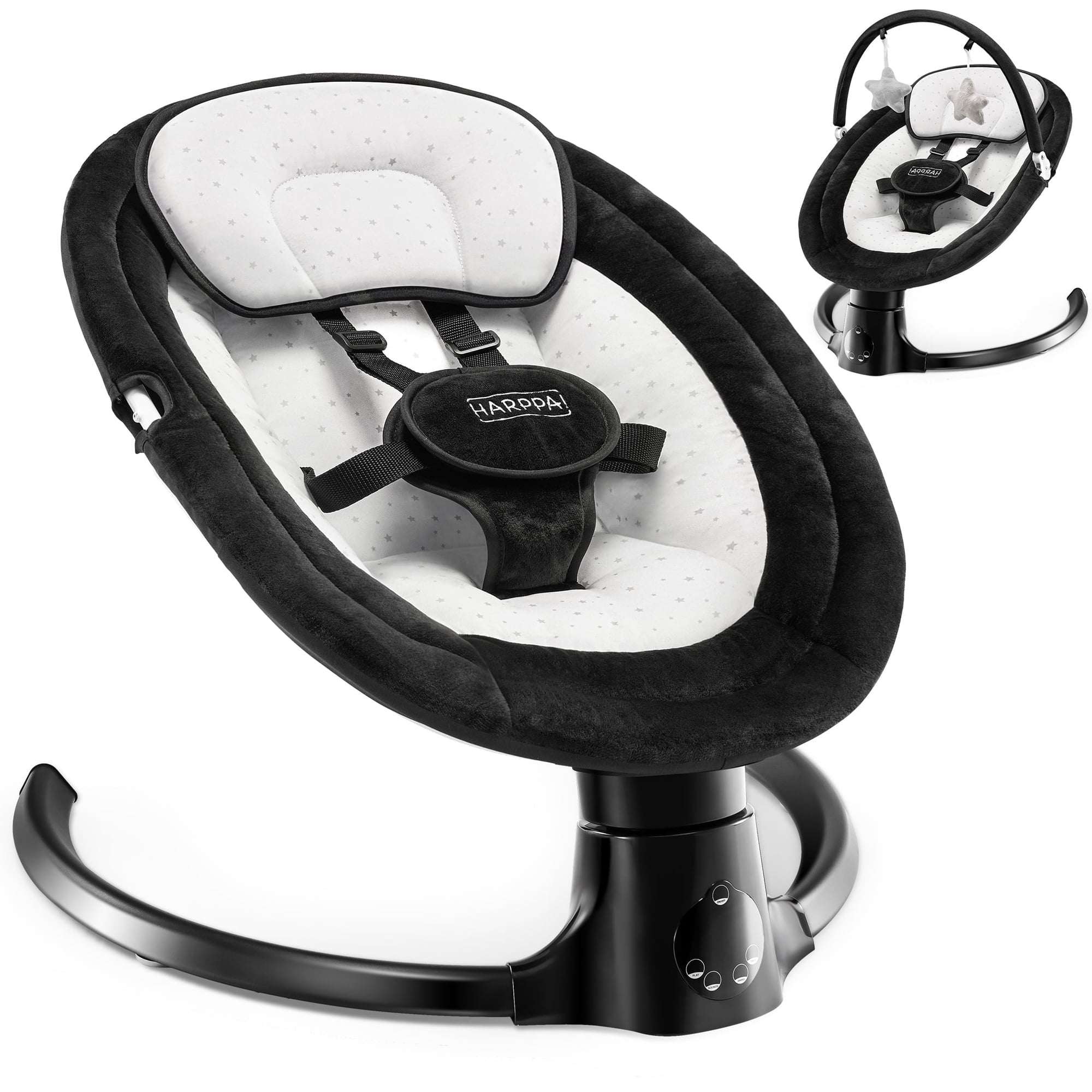 HARPPA Baby Swing for Infants with Remote Control, 5 Sway Speed, 10 Lullabies