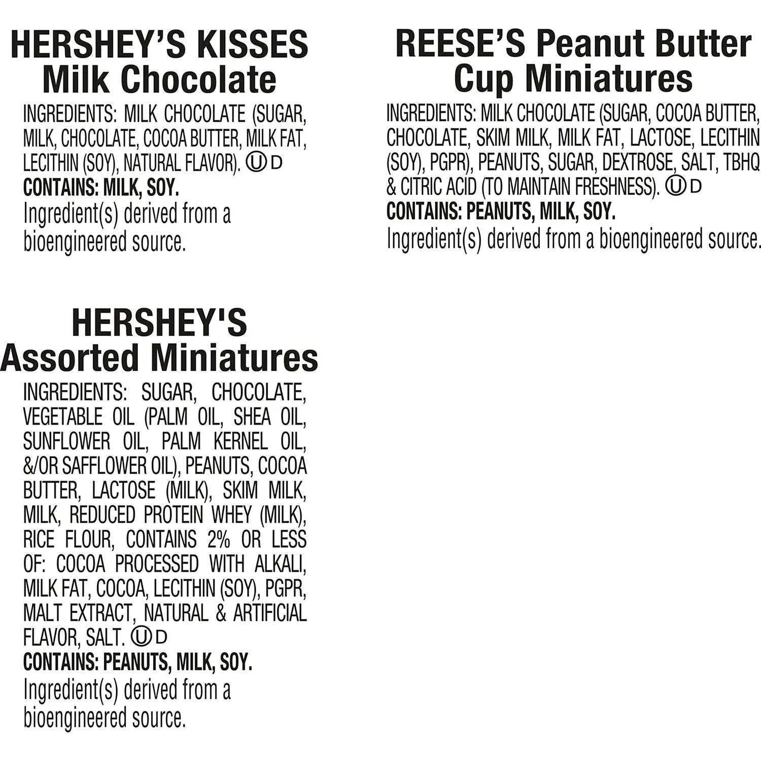 HERSHEY'S Christmas Assorted Chocolate Candy, 130 pcs. - USA MEGA SHOP