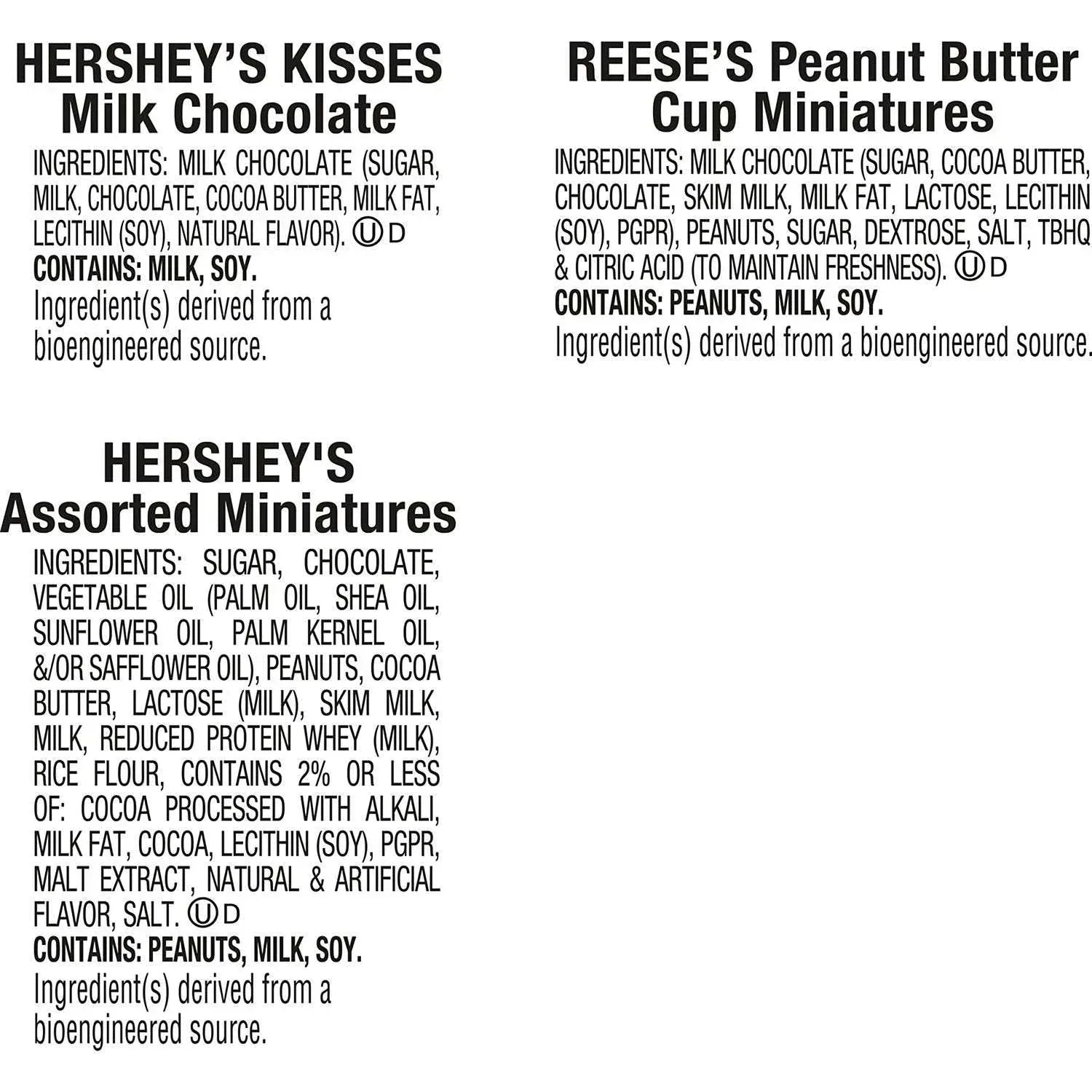 HERSHEY'S Christmas Assorted Chocolate Candy, 130 pcs.