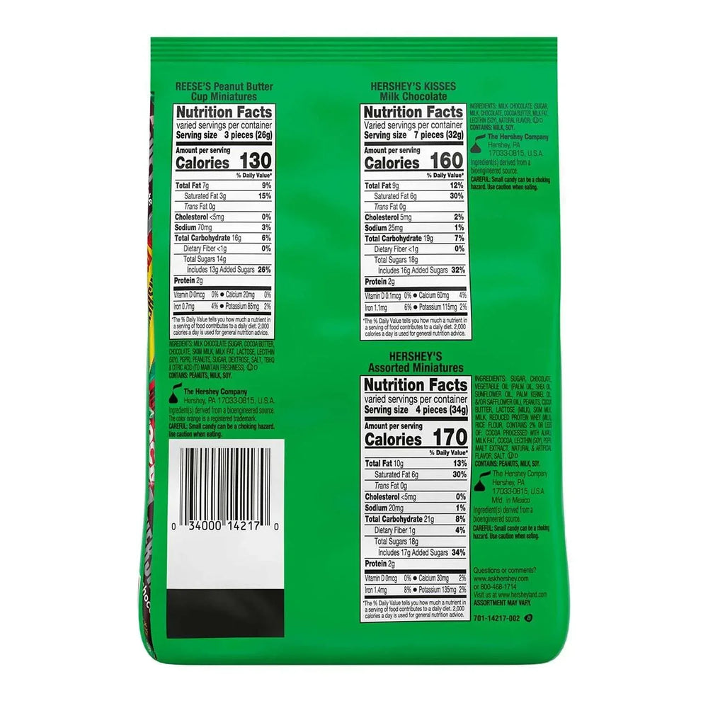HERSHEY'S Christmas Assorted Chocolate Candy, 130 pcs. - USA MEGA SHOP