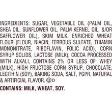 Ingredients label for HERSHEY'S Cookies 'n' creme candy bar