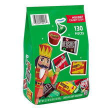 Assorted chocolate candy bag, 130 pieces, green holiday packaging with candy icons