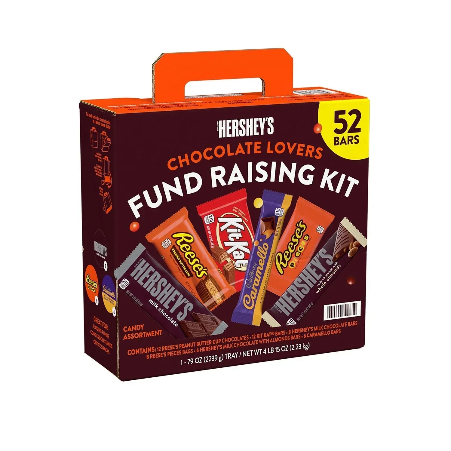 HERSHEY'S Chocolate Lovers Candy Bars, Variety Pack, Full Size, 52 pk. - USA MEGA SHOP