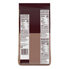 Assorted chocolate candy bag back panel with nutrition facts and ingredients