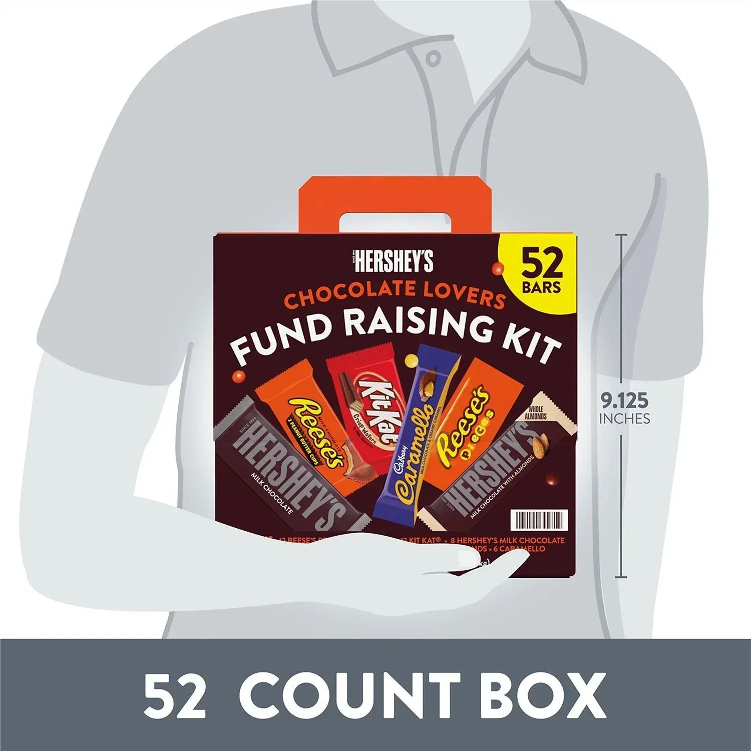 HERSHEY'S Chocolate Lovers Candy Bars, Variety Pack, Full Size, 52 pk. - USA MEGA SHOP