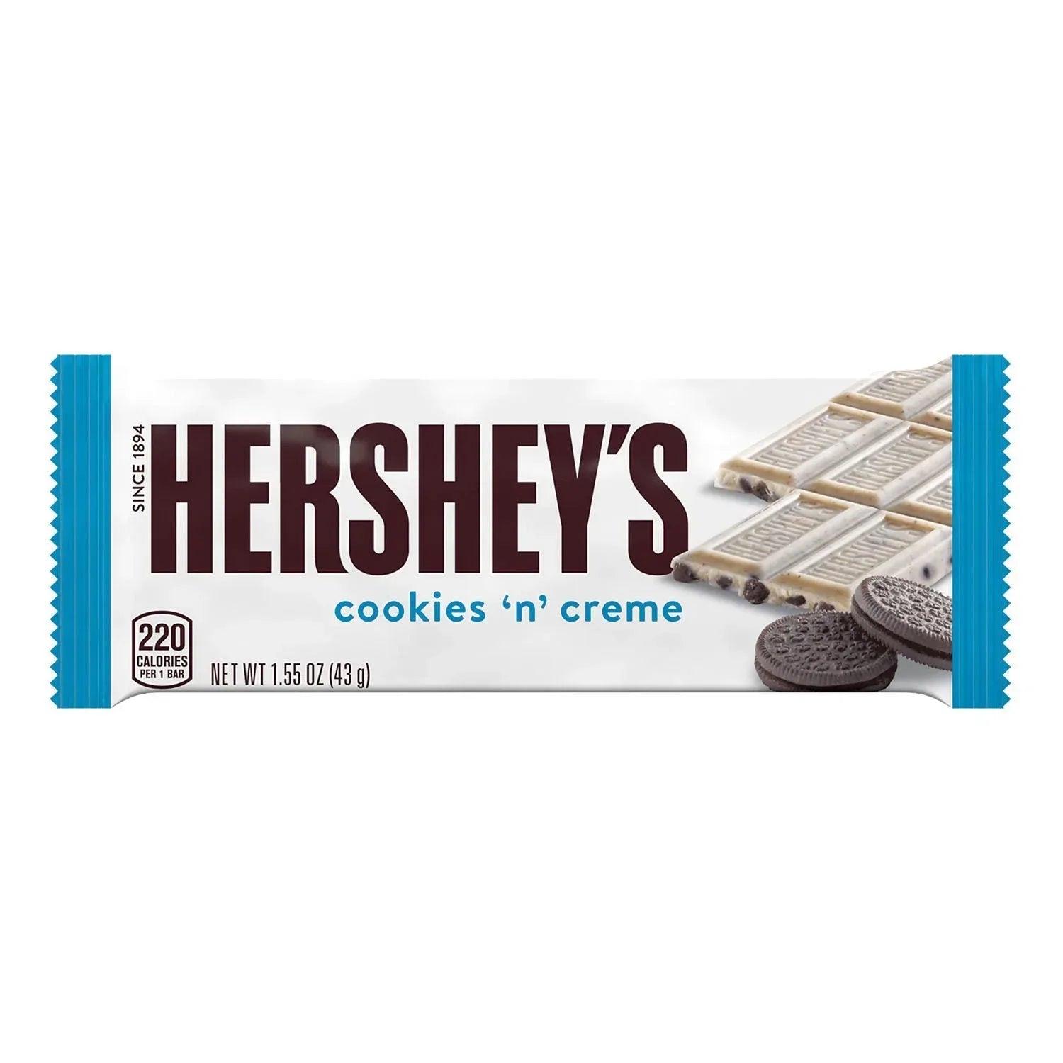 HERSHEY'S Cookies 'n' Creme Candy Bars, Full Size, 1.55 oz., 36 pk. - USA MEGA SHOP