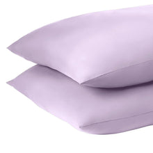 Lavender cloud bed pillow set, 20x28 in, close-up of two rectangular pillows