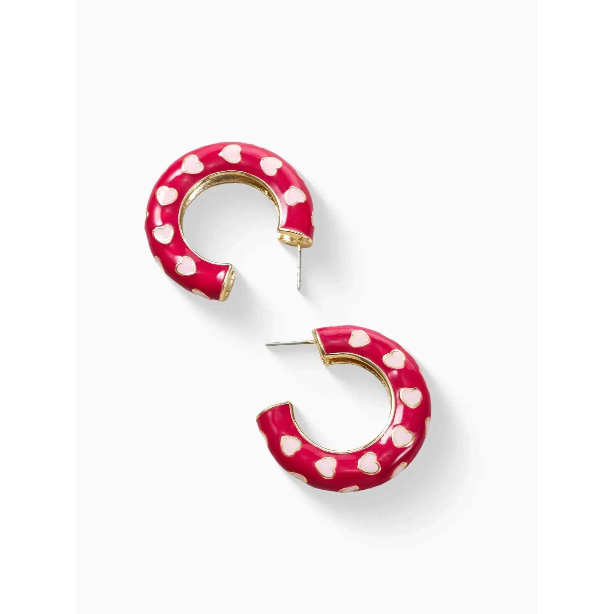 Way to Celebrate Valentine's Day Red Hoop Earrings, 1 Pair