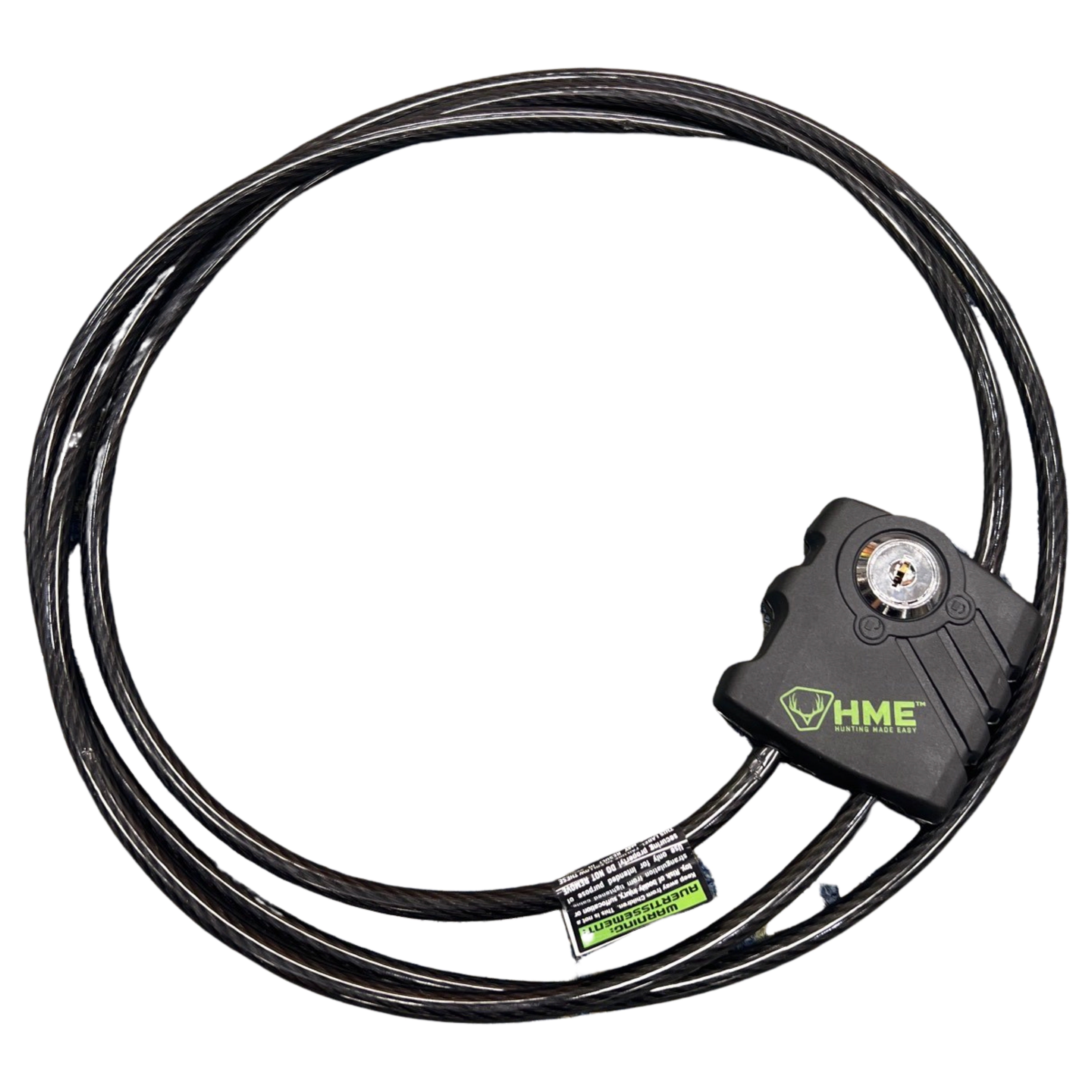 HME Trail Camera 5/16" Cable Lock, 7FT Long