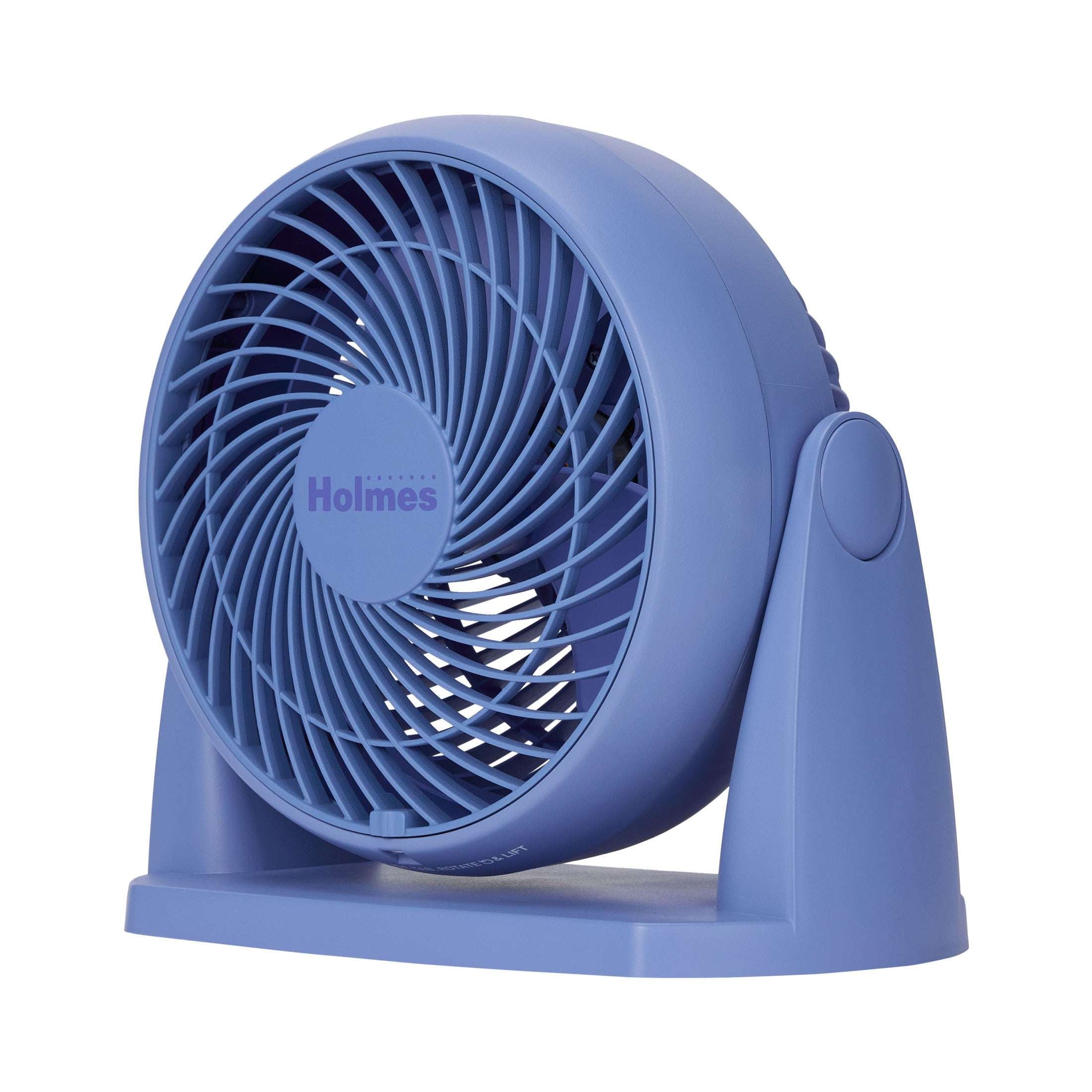 Holmes Blizzard 3-Speed Air Circulator Fan, 90° Adjustable Tilt, Removable Grill, Gray