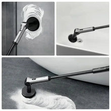 HOTO Flexi cordless spin scrubber with foaming scrub brush head and extended shaft
