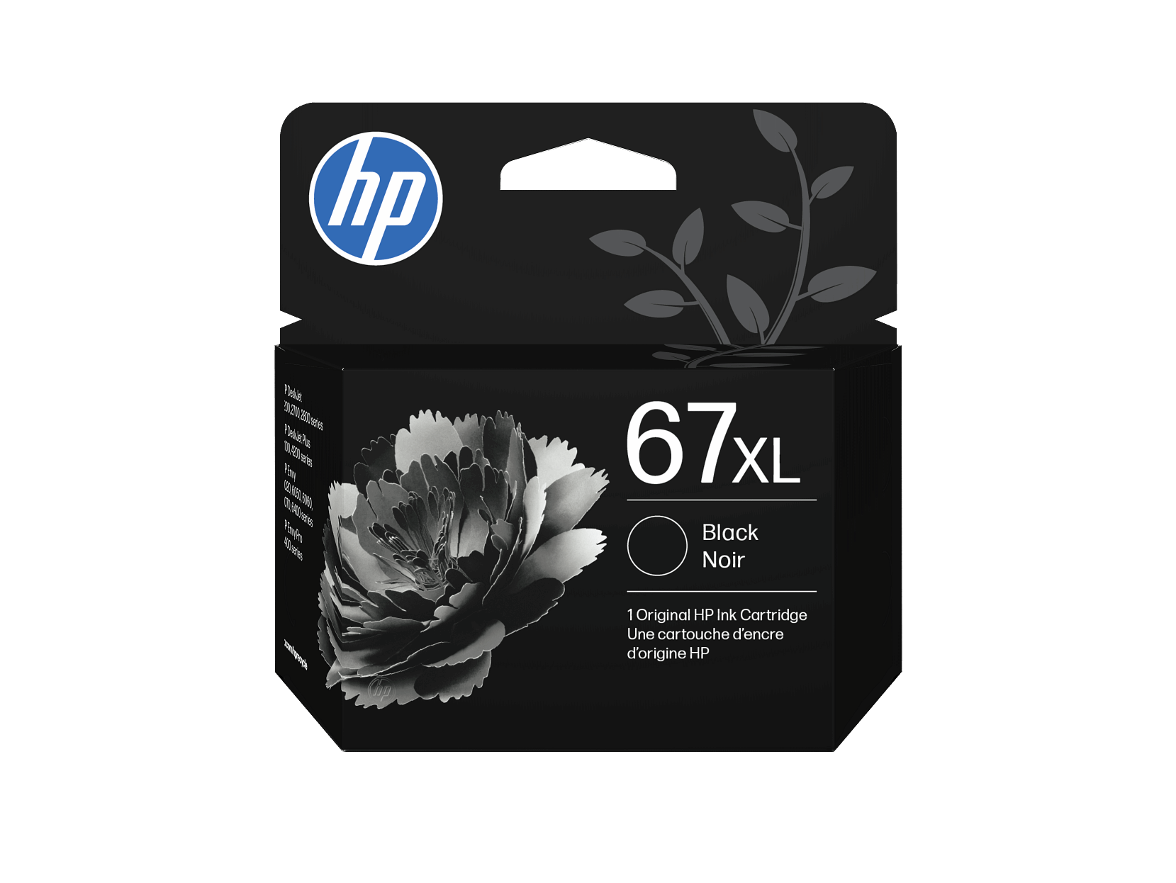 HP 67XL High Yield Black Original Ink Cartridge, ~240 pages, 3YM57AN#140