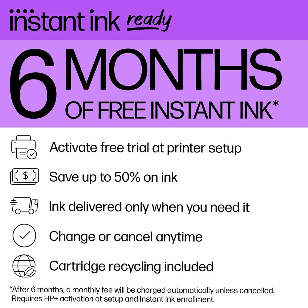 HP DeskJet 4258e Wireless All-in-One Inkjet Printer, 6 Months Instant Ink with HP+ - USA MEGA SHOP