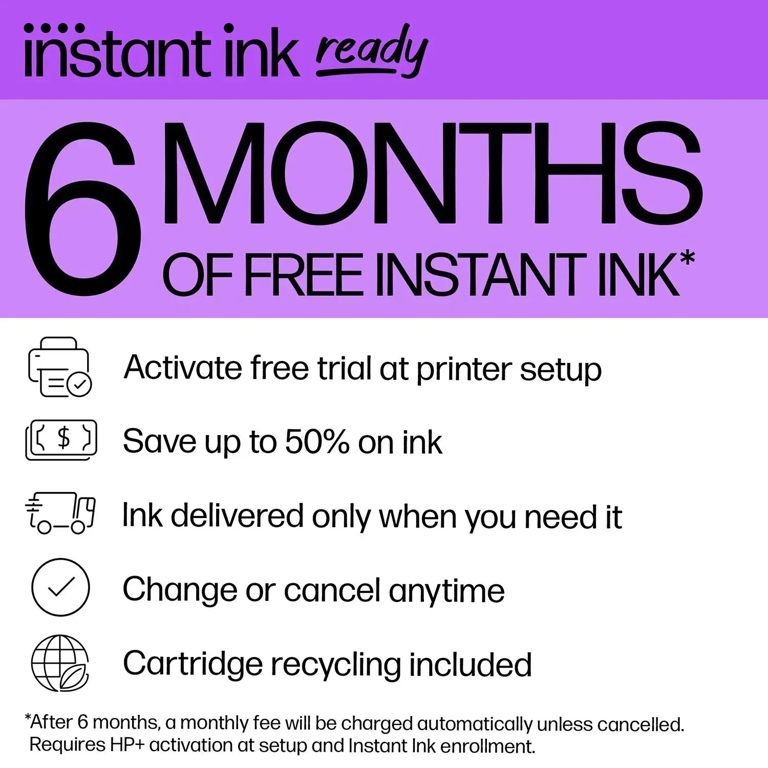 HP DeskJet 4258e Wireless All-in-One Inkjet Printer, 6 Months Instant Ink with HP+