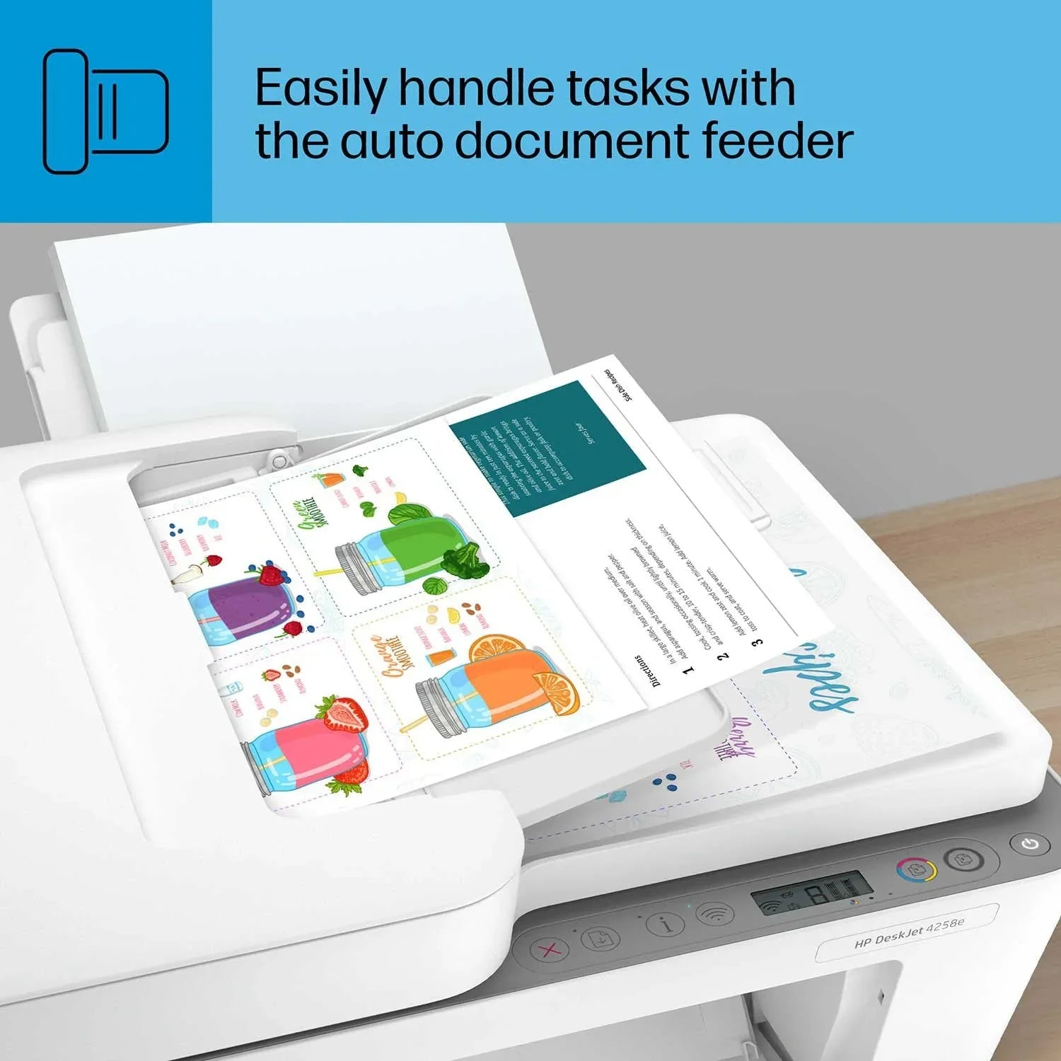HP DeskJet 4258e Wireless All-in-One Inkjet Printer, 6 Months Instant Ink with HP+ - USA MEGA SHOP