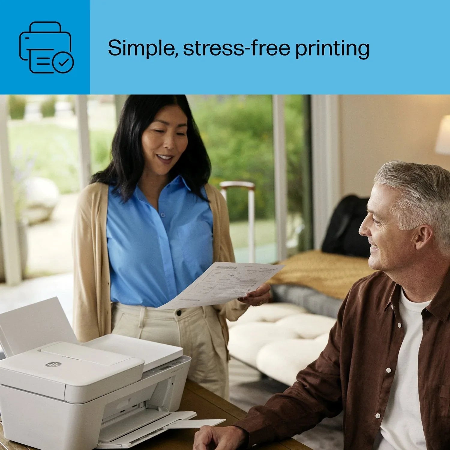 HP DeskJet 4258e Wireless All-in-One Inkjet Printer, 6 Months Instant Ink with HP+ - USA MEGA SHOP
